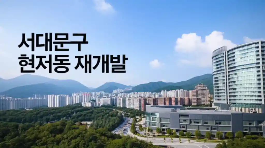 서대문구 현저동 재개발 예정지 전경