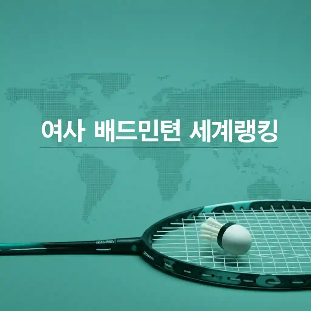 여자 배드민턴 코트에서 경기를 펼치는 선수들의 역동적인 모습