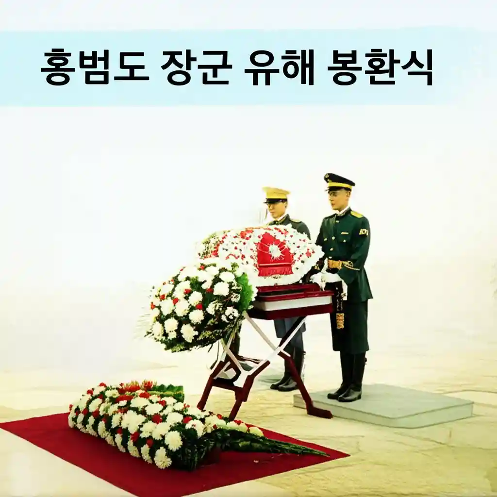 홍범도 장군 유해 봉환식 영접 행사