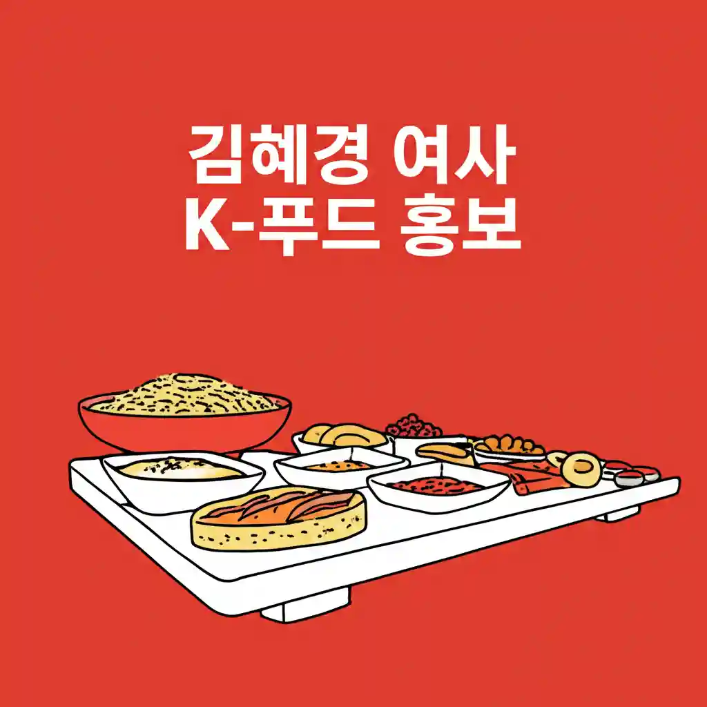 김혜경 여사의 K 푸드 홍보 활동 사례 모음