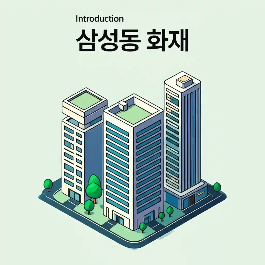 삼성동 고층 건물 화재 연기