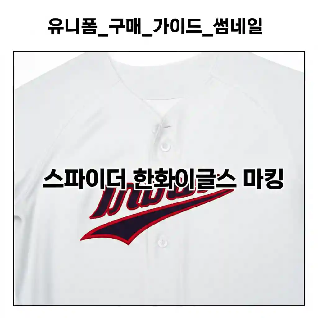 스파이더 한화이글스 마킹 유니폼_구매_가이드_썸네일 이미지