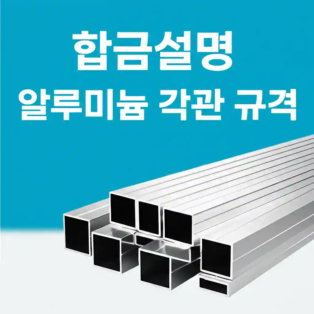 6061과 6063 알루미늄 합금의 특징 비교 이미지
