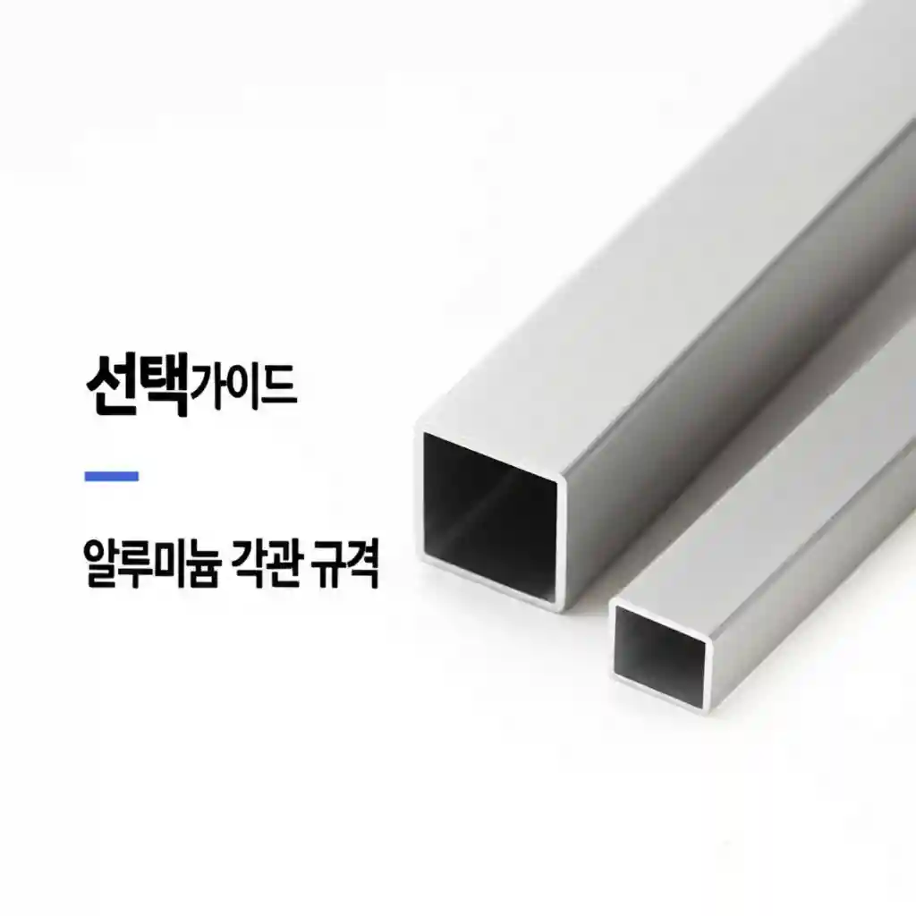 프로젝트별 알루미늄 각관 규격 선택 가이드 이미지