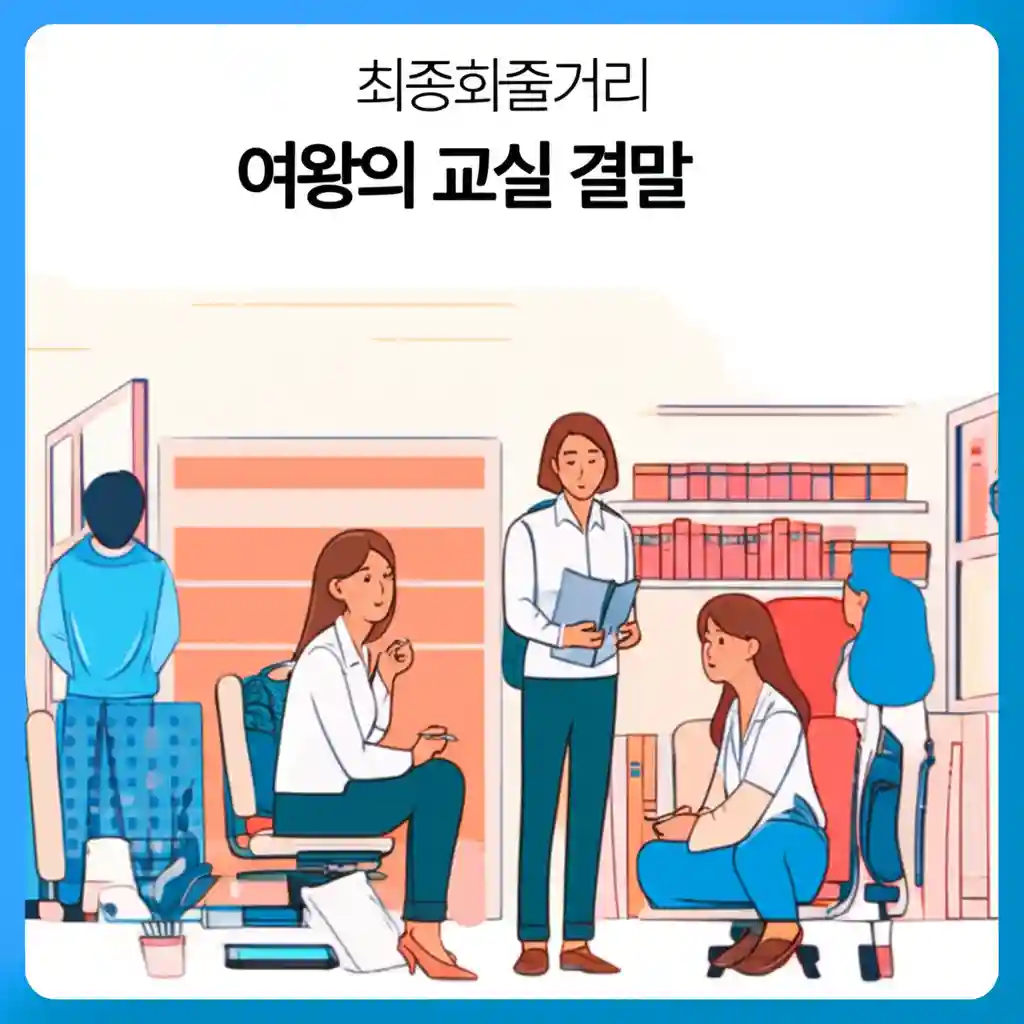 여왕의 교실 아이들의 용기 있는 선택