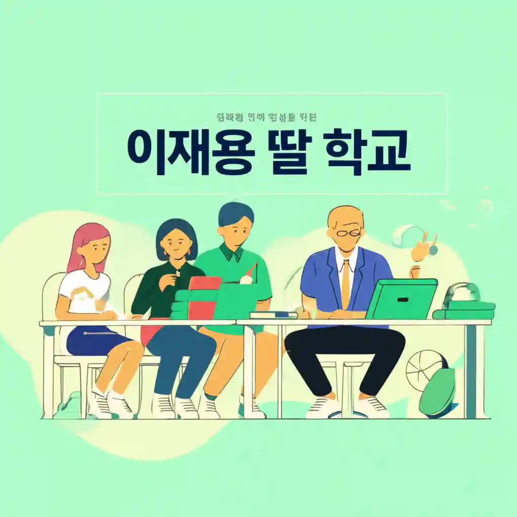 이재용 딸 이원주 양의 어린 시절 또는 학창 시절을 연상시키는 이미지