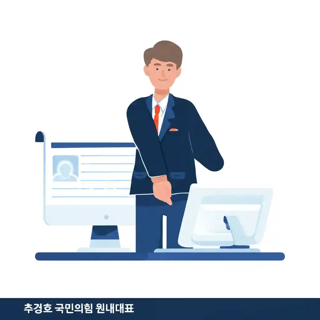국민의힘 주요 당직자들과 회의 중인 추경호 원내대표