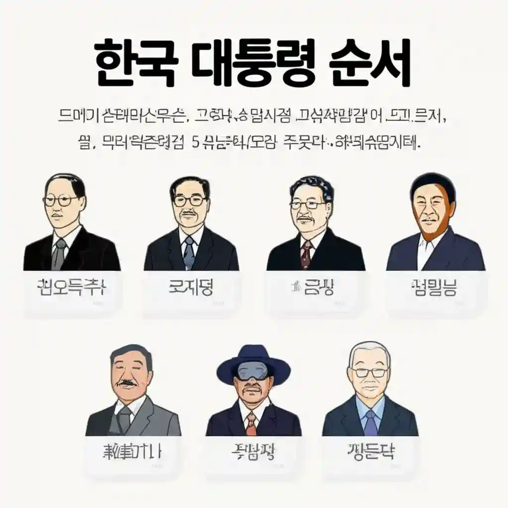 역대 한국 대통령 초상화 모음