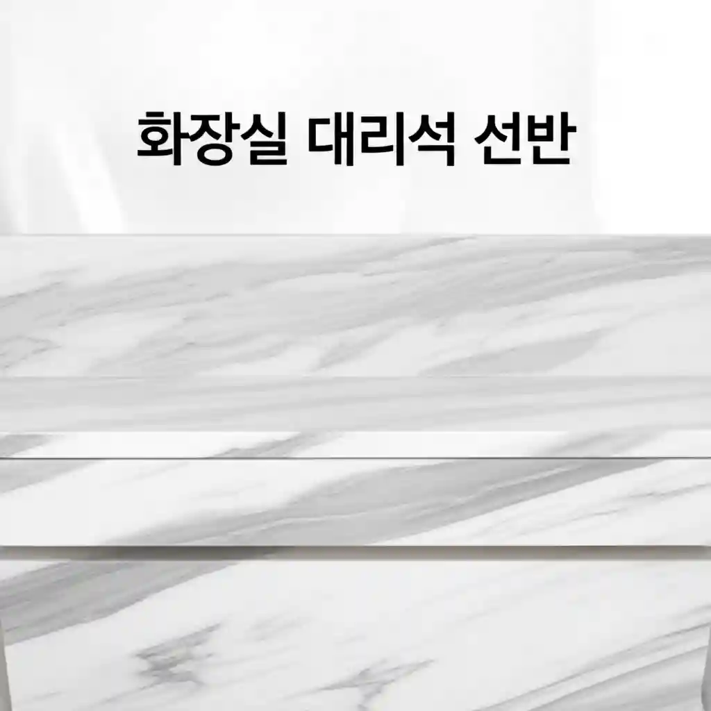 욕실 수납과 인테리어 고민을 해결해 줄 대리석 선반